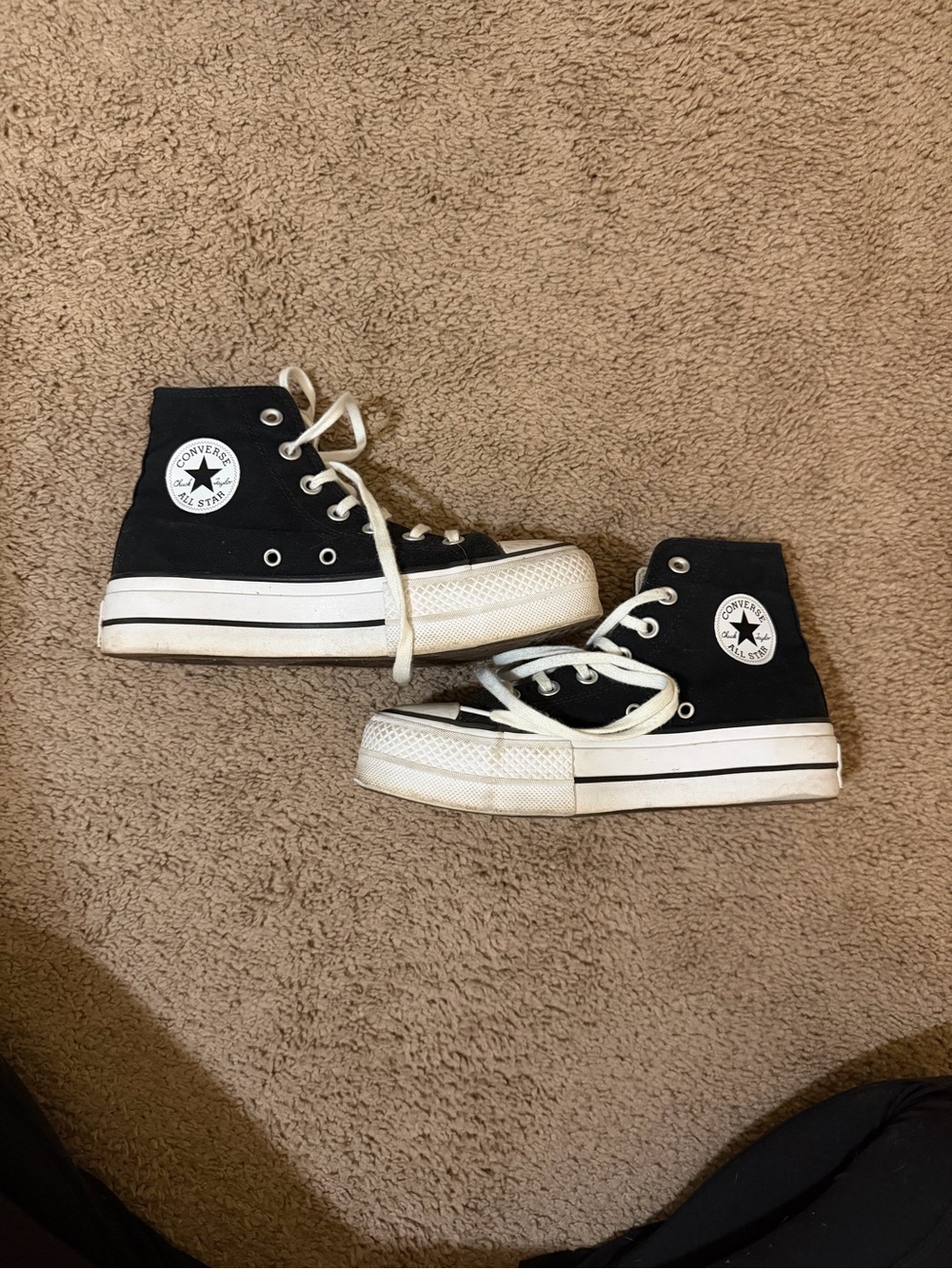 Platform Converse Black High-Tops